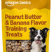 Amazon Basics Chicken Flavor Training Treats with Peanut Butter and Banana, 2 lb Bag, No Fillers, for Dogs