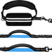 Lievuiken Hands Free Dog Leash with Zipper Pouch for Large Dogs, Adjustable Waist Belt, Black