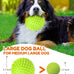 pweituoet 4.5" heavy duty squeaky dog balls for medium large dogs, 2 pack
