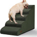 Aodisman 3-Step Grey Pet Ramp and Stairs for Sofa and Chair, 15.7" H, Non-Slip, Stable, Easy to Assemble