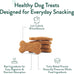 Portland Pet Food Company 3-Pack Grain-Free Pumpkin Dog Treats for Small, Medium, and Large Dogs - Human-Grade and All Natural