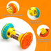 BoYoYo Interactive Dog Puzzle Toy, Sturdy ABS and Nylon, Rubber Roller, for Smart Dogs, Yellow