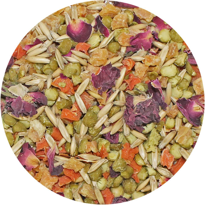 Herbivore Treat for Chinchillas, Rabbits, and Small Pets - Healthy Natural Mix - 3 oz. Sweet Potatoes, Carrots, and Oats