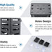 Black aquarium plant holder 4 PCS with 24 hooks, 20 suction cups for fish tank decorations