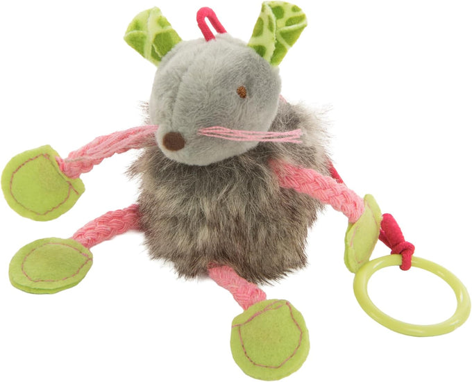 SmartyKat multi color 3 count bouncy mouse dangler plush cat toys interactive play stimulation