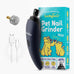 luckytail super quiet low vibration electric dog nail grinder with 2 led lights usb rechargeable 2 speeds small to large pets