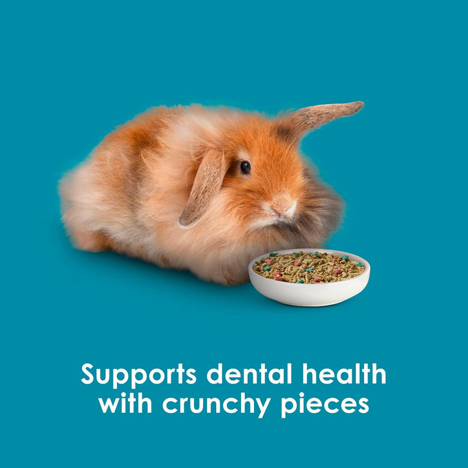 kaytee forti-diet pro health nourish+protect adult rabbit food, 5 pounds, comprehensive nutrition and digestive health