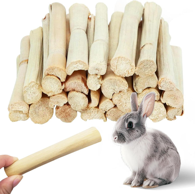 jorewood 33pcs rabbit chew sticks natural timothy grass molar teeth stick guinea pig toys