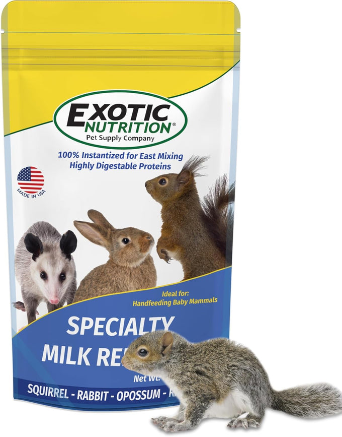 Specialty Milk Replacer 8.8oz for Baby Squirrels, Rabbits, Opossums, Raccoons - Instantized Protein Formula