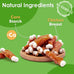 MON2SUN Chicken Wrapped Calcium Bones, 2.3" Treats for Puppies