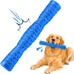 LOYEE Yellow Dog Squeaky Toy for Medium/Large Aggressive Chewers, Durable Rubber Toy for Teething