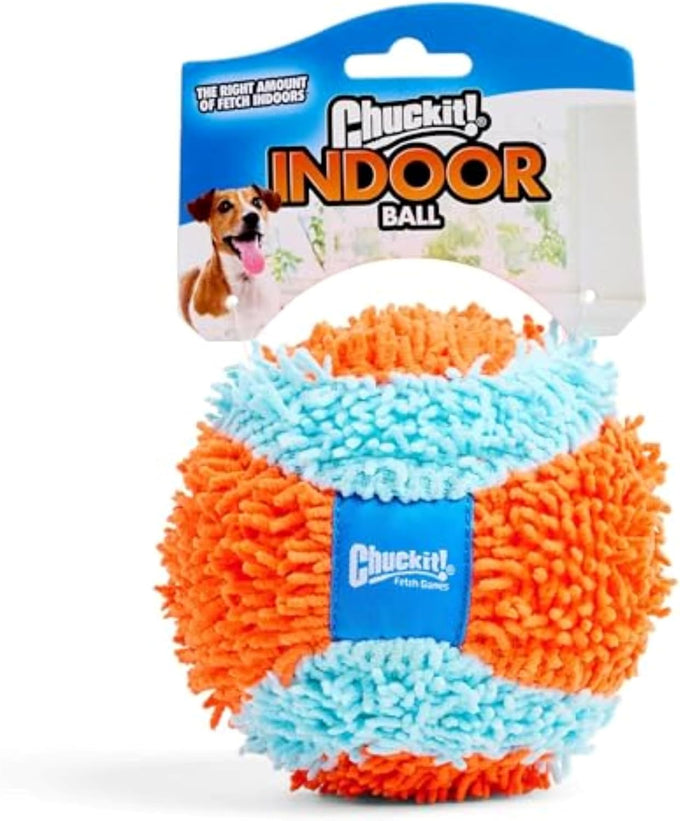 Chuckit! Indoor Fetch Roller Toy for Dogs - Orange and Blue Interactive Dog Toy