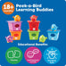Learning Resources Peek-a-Bird Learning Buddies, 15 pieces, 18 months+ toddler activities, preschool toys, educational color teaching for kids