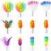 orsda 2-in-1 interactive automatic motion activated cat laser toy with feathers and usb rechargeable