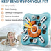 foxmm interactive dog treat puzzle toy for large medium small dogs iq training and mental stimulation