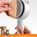Cat Steam Brush with Release Button, Dual Speed Spray, USB Rechargeable Grooming Supplies for Indoor Cats