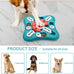 petsta dog puzzle toy, 10 inch x 10 inch x 1.3 inch, squeak button, 16-hole treat dispenser