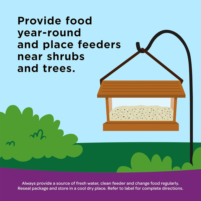 kaytee 5lb premium wild bird seed blend for songbirds, cardinals, chickadees and more