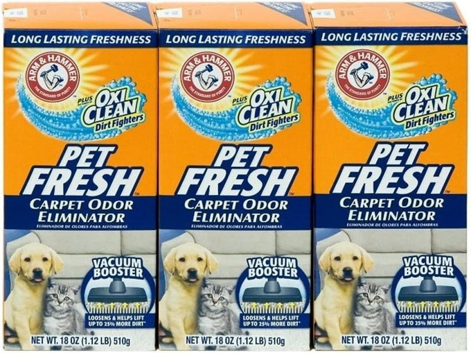 Arm & Hammer Pet Fresh Carpet Odor Eliminator Plus Oxi Clean 48.9 oz 3-pack