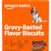 Amazon Basics Crunchy Dog Biscuits Gravy Basted Flavor 5 lb. Box for All Sizes