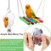 Wooden parakeet toys and accessories, 7-piece set for small conure, cockatiel, and budgie cages, 18 inches