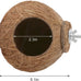 Hypeety coconut shell bird breeding nest toy with ladder and swing for parrot, parakeet, finch, hamster and lovebird