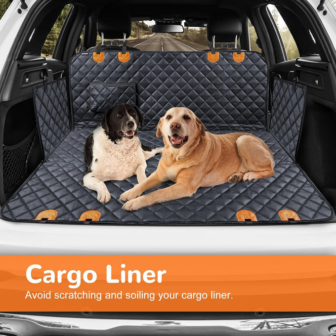URPOWER 600D Waterproof Dog Car Seat Cover for Sedans, SUVs, Compact Trucks with Side Flaps and Nonslip Backing
