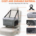 joejoy deluxe dog booster seat with sturdy metal frame and safety leash for small pets up to 20 lbs