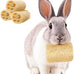 besnew natural loofah rabbit chew toys 100% edible for teeth health