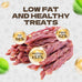 Duck Jerky Dog Treats Real Duck Strips Soft Rawhide-Free Chews Healthy Snacks