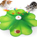 Feelnedy rechargeable cat toy with movable LED dot and feathers for indoor cat exercise and boredom prevention