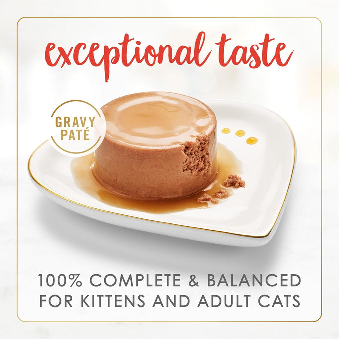 Purina Fancy Feast Gravy Lovers Beef Feast Pate 3 oz Cans - Pack of 24 Wet Cat Food