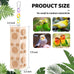 2 pc wooden bird chew toys for parakeet cockatiel conure budgie lovebird - 7.9 inch hanging