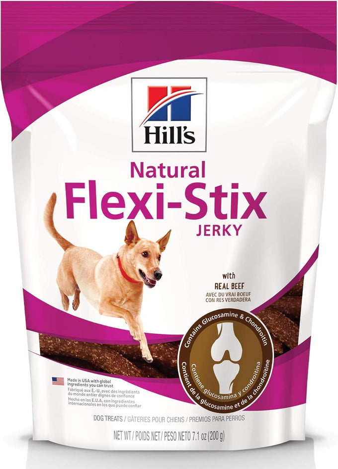 Hills Natural Flexi-Stix Beef Jerky Dog Treats, 7.1 oz, Made in USA, No Artificial Flavors or Preservatives