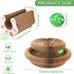 Goosheep kitty curls cat toys 1 pack, magic organ cat scratching post, cardboard cat scratcher pad ball scratcher board for indoor cats