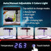5-gallon glass aquarium starter kit for betta, shrimp, guppy, jellyfish, goldfish and beta with self-cleaning pump and 3-color light