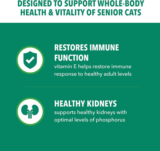 IAMS Proactive Health Senior Dry Cat Food, Cat Food Dry Chicken Recipe, Real Chicken in Every Bite, 7 lb. Bag