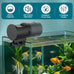 aqqa automatic fish feeder, 200ml large capacity, moisture-proof, lcd timer, battery operated, auto fish feeder for aquarium