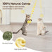 Potaroma 3-piece Fluffy Cat Catnip Ball Toys with Bell for Indoor Kittens and Adult Cats