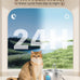 Stainless Steel Cat Fountain 74oz/2.2L for Pets Cats Inside Quiet Water Bowl Dispenser