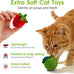 9-pack natural silvervine cat toys handmade yarn balls catnip balls stress relief indoor kitten enrichment