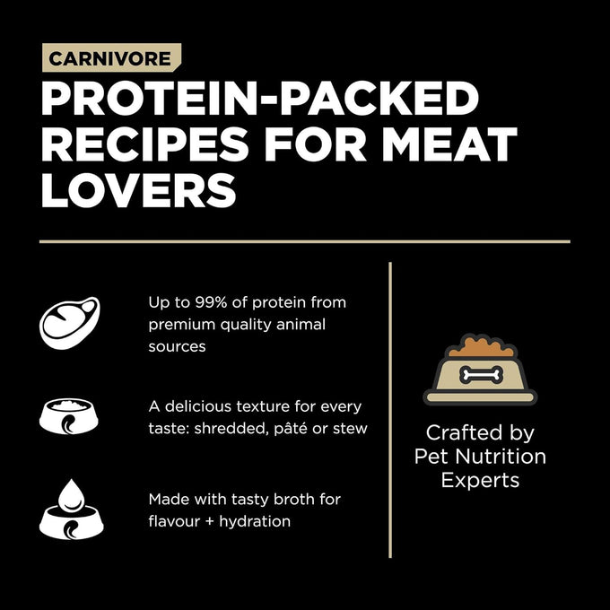 Go! Solutions Carnivore Grain-Free Shredded Lamb + Wild Boar Wet Dog Food
