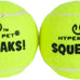 hyper pet mini tennis balls for small dogs, pink, non-toxic, 1.75 inches diameter, 4 pack