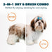 2-in-1 pet dryer with slicker brush for small dogs and cats, 300 watts, adjustable temperature