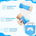 Pecute Heat Resistant Silicone Pet Grooming Gloves with High-Density Teeth, Blue