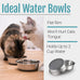 pegyy11 nonslip stainless steel dog and cat bowls, 2 us cups, 2 count, dishwasher safe