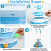 Lalakats interactive cat toy 4-tier carousel with 6 balls and 2 cat-tease