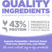 NutriSource Grain Free Chicken & Salmon Cat & Kitten Food, 4LB, 43% Protein, Omega-3 & Omega-6, Prebiotics & Probiotics