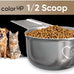 Color Up ½ Cup Stainless Steel Dog Food Scoop, Measuring Cup for Pets, 8 Tbsp, Heavy-Duty & Rust-Resistant