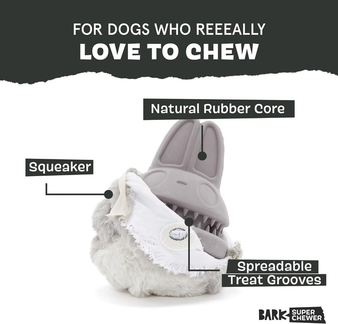 super chewer hare raiser plush 2 toys in 1 for aggressive chewers large dog toy